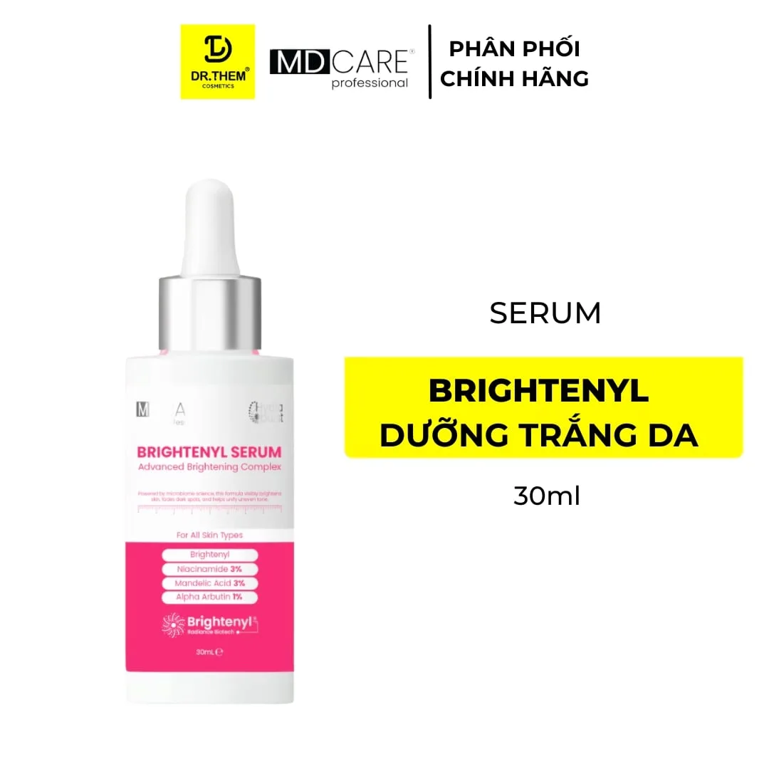 Tinh Chất Sáng Da MD CARE Brightenyl Serum Hỗ Trợ Làm Mờ Thâm Đều Màu Da Cho Da Xỉn Màu 30ml