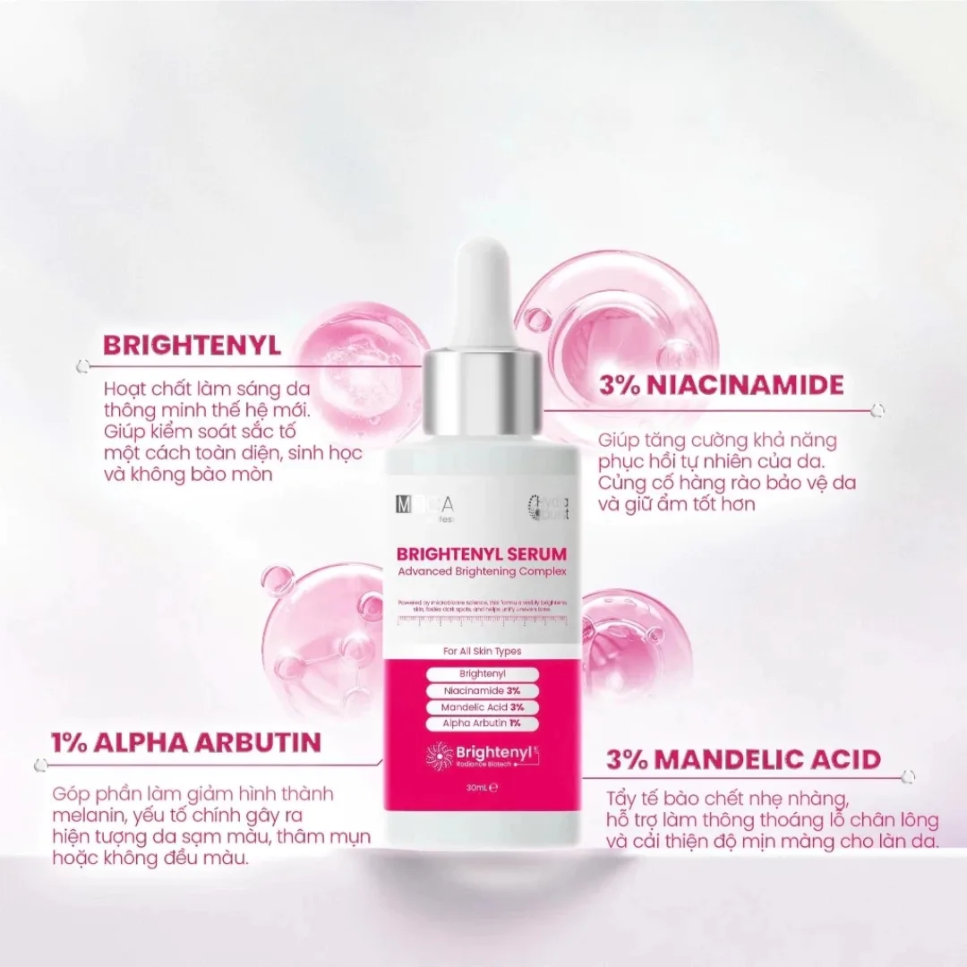 Tinh Chất Sáng Da MD CARE Brightenyl Serum Hỗ Trợ Làm Mờ Thâm Đều Màu Da Cho Da Xỉn Màu 30ml 3