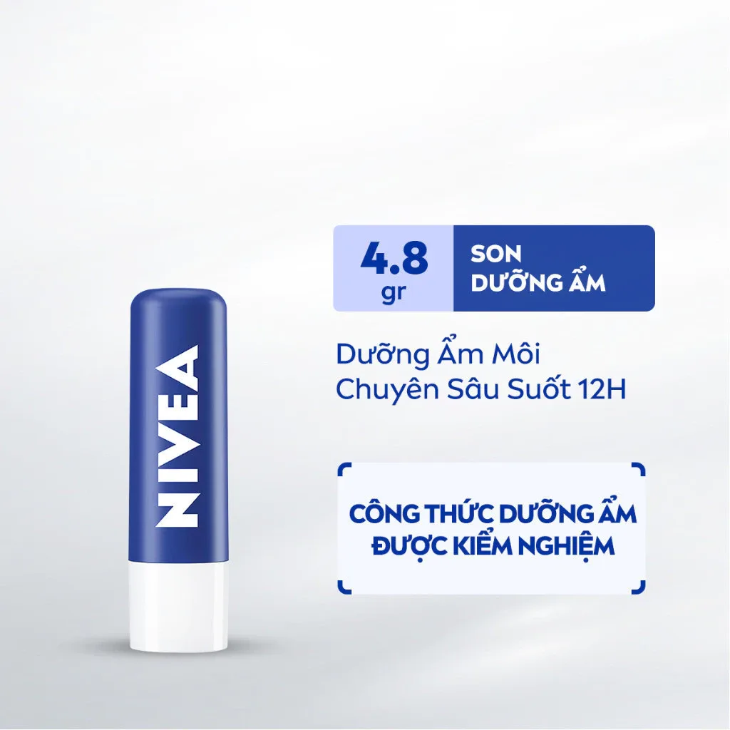 Son Dưỡng Ẩm Môi NIVEA Original Care Dưỡng Ẩm Chuyên Sâu Phục Hồi Môi Khô Không Chứa Chì 4.8g 2