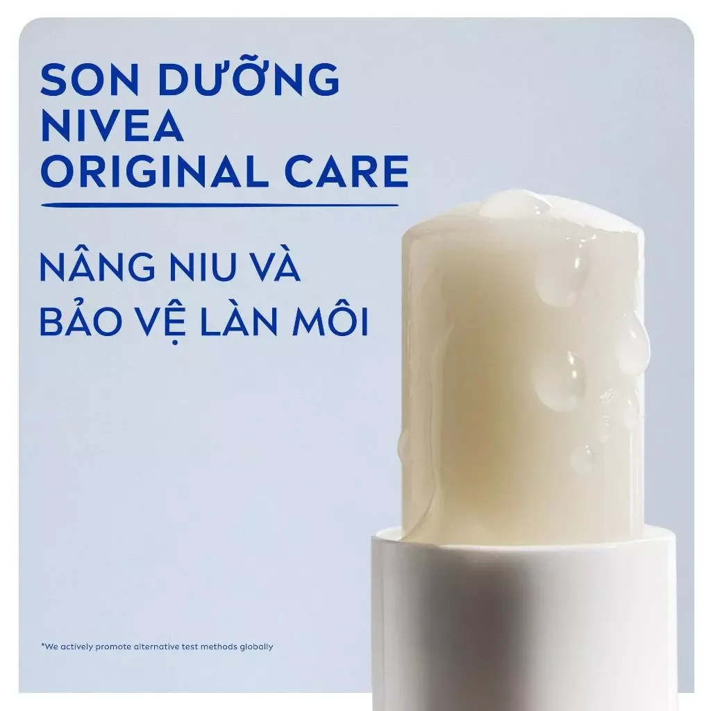 Son Dưỡng Ẩm Môi NIVEA Original Care Dưỡng Ẩm Chuyên Sâu Phục Hồi Môi Khô Không Chứa Chì 4.8g 5