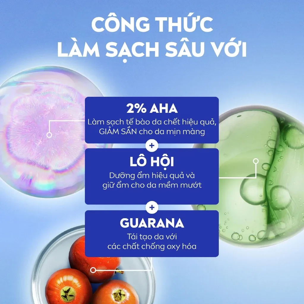Sữa Rửa Mặt NIVEA Luminous Skin Glow Tạo Bọt Làm Sạch Sâu Dưỡng Sáng Kiểm Soát Dầu Cho Nam Và Nữ 150ml 6