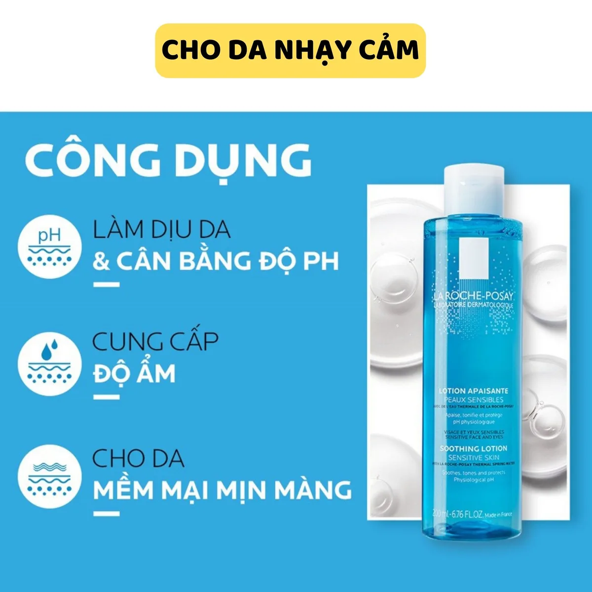 Nước Cân Bằng Giàu Khoáng La Roche Posay Effaclar Toner Và Toleriane Lotion Làm Dịu Cân Bằng Da 200ml 3