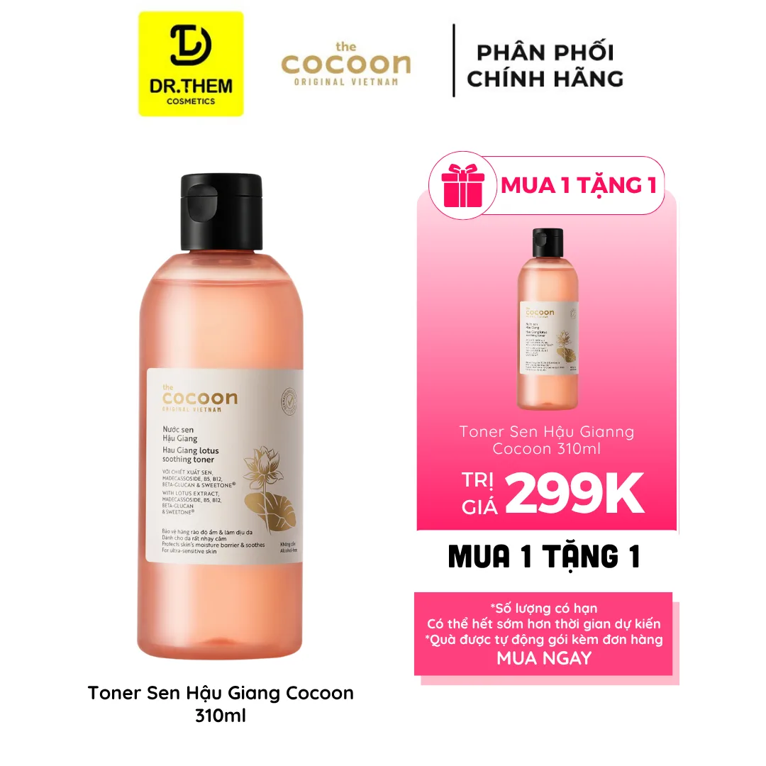 Nước Hoa Hồng Cocoon Nước Sen Hậu Giang Toner Hỗ Trợ Phục Hồi Cấp Ẩm Làm Dịu Cho Da Rất Nhạy Cảm 310ml 6