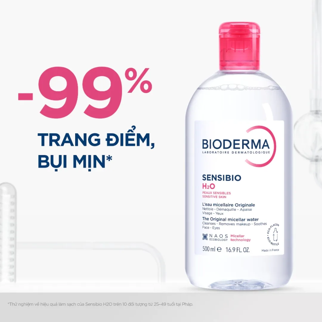 Nước Tẩy Trang Bioderma Sensibio Sébium H2O Làm Sạch Sâu Dịu Nhẹ Cho Da Nhạy Cảm Và Da Dầu Mụn 100ml 500ml 5