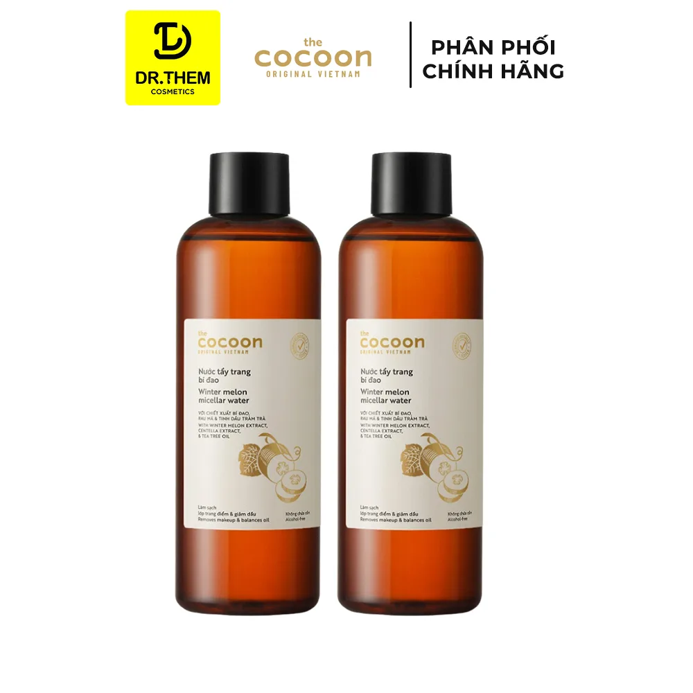 Nước Tẩy Trang Cocoon Bí Đao Winter Melon Micellar Water Làm Sạch Sâu Giảm Dầu Cho Da Dầu Mụn 500ml 4
