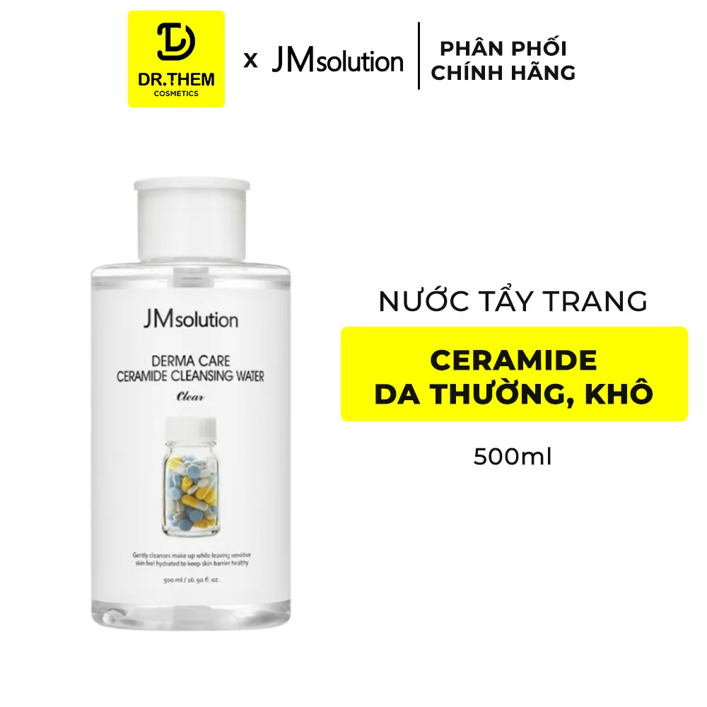 Nước Tẩy Trang JMsolution Centella Ceramide S.O.S Ringer Cleansing Water Làm Sạch Cấp Ẩm Cho Mọi Loại Da 500ml 850ml 8