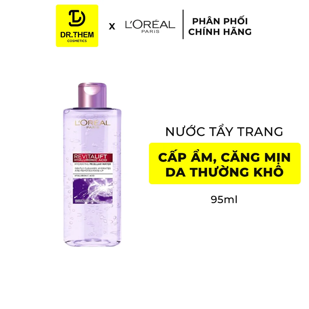 Nước Tẩy Trang L'Oreal Paris 3in1 Micellar Water Làm Sạch Sâu Dưỡng Ẩm Dịu Nhẹ Cho Mọi Loại Da 95ml/400ml 6