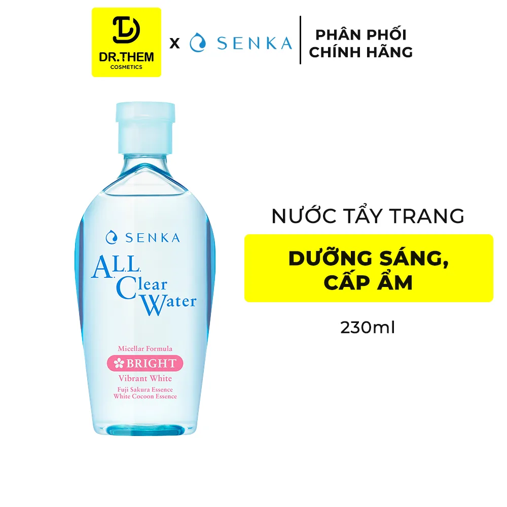 Nước Tẩy Trang Senka All Clear Water Micellar Formula Làm Sạch Trang Điểm Và Dưỡng Ẩm Cho Da 230ml 8