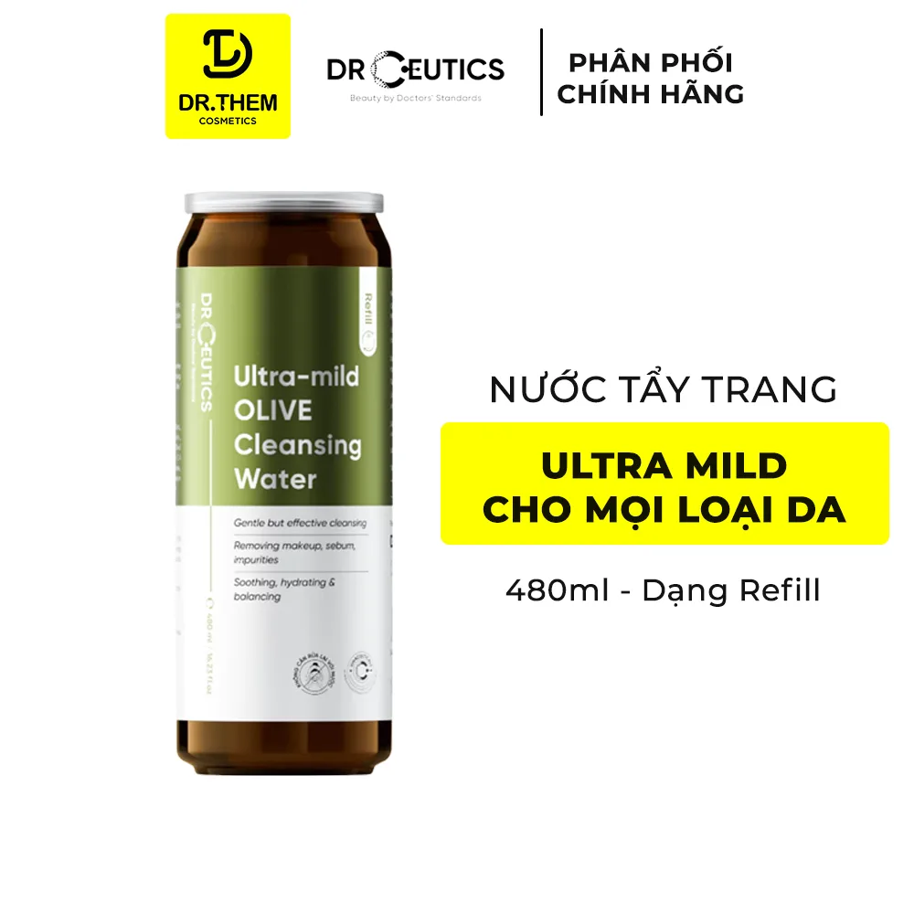 Nước Tẩy Trang Và Sữa Tẩy Trang DrCeutics Ultra Mild Gentle Olive Milky Micellar Làm Sạch Sâu Cho Mọi Loại Da 500ml 5