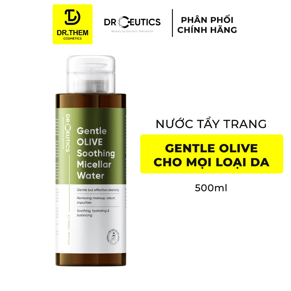 Nước Tẩy Trang Và Sữa Tẩy Trang DrCeutics Ultra Mild Gentle Olive Milky Micellar Làm Sạch Sâu Cho Mọi Loại Da 500ml 8