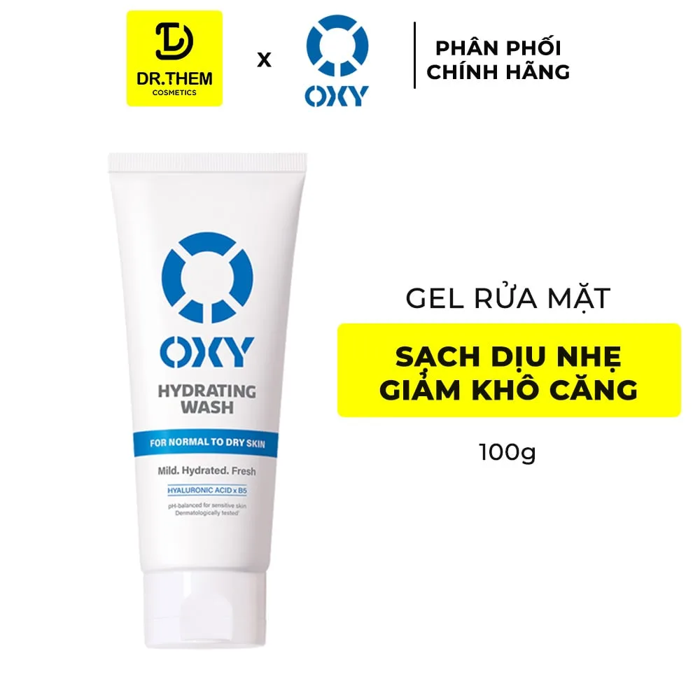 Gel Rửa Mặt OXY Hydrating Wash Dịu Nhẹ Cấp Ẩm Giảm Khô Căng Cho Da Thường Đến Da Khô Và Da Nhạy Cảm 100g