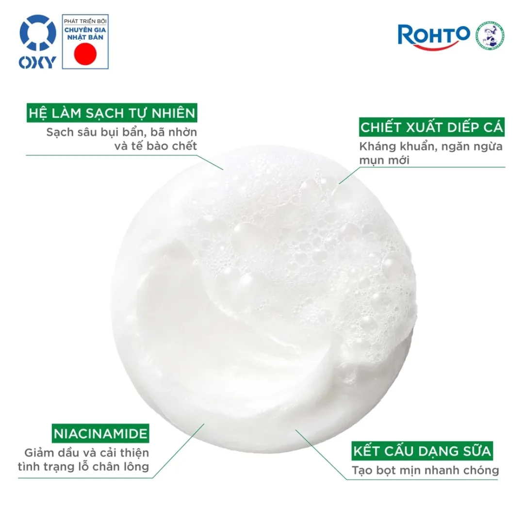 Sữa Rửa Mặt OXY Oil Acne Wash Giảm Dầu Và Dịu Da 8 Giờ Hỗ Trợ Ngừa Mụn Cho Da Hỗn Hợp Thiên Dầu Da Mụn 100g 4