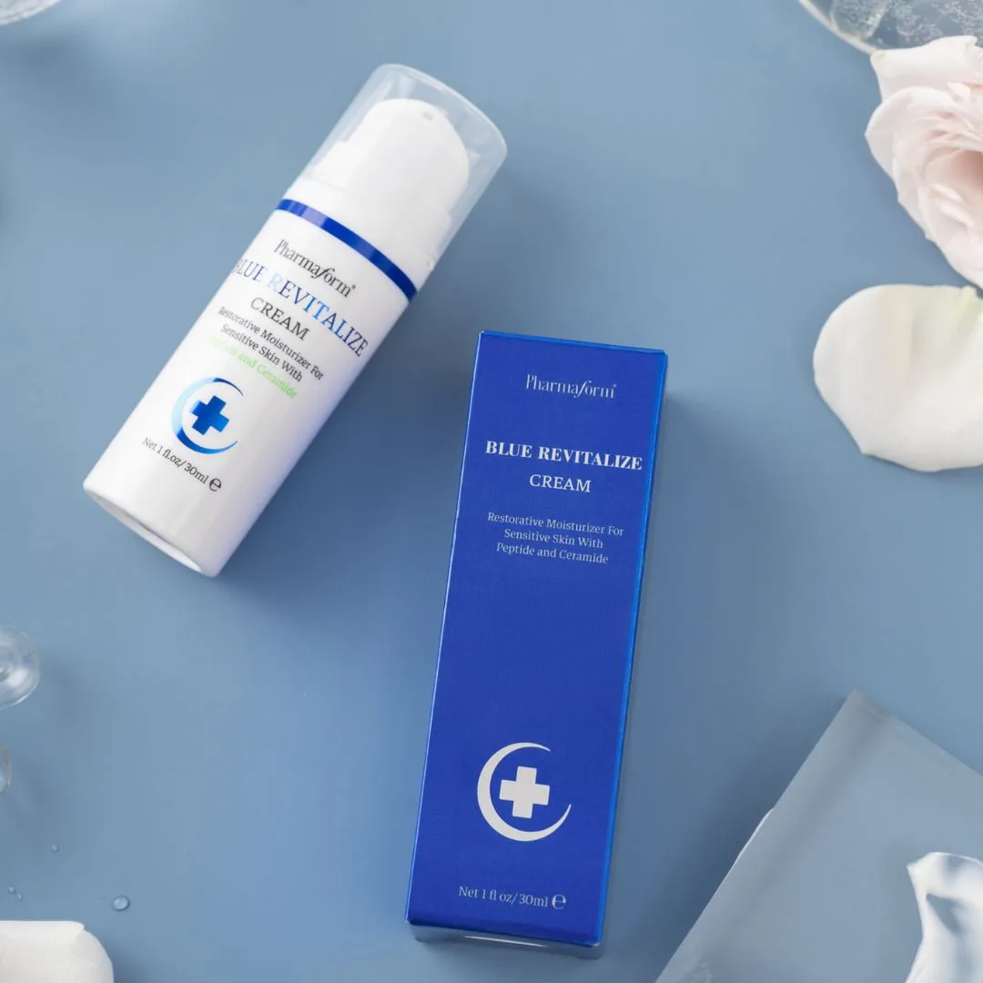 Kem Dưỡng Ẩm Pharmaform Blue Revitalize Phục Hồi Chống Ánh Sáng Xanh Hỗ Trợ Chống Lão Hóa Cho Mọi Loại Da 30ml 3