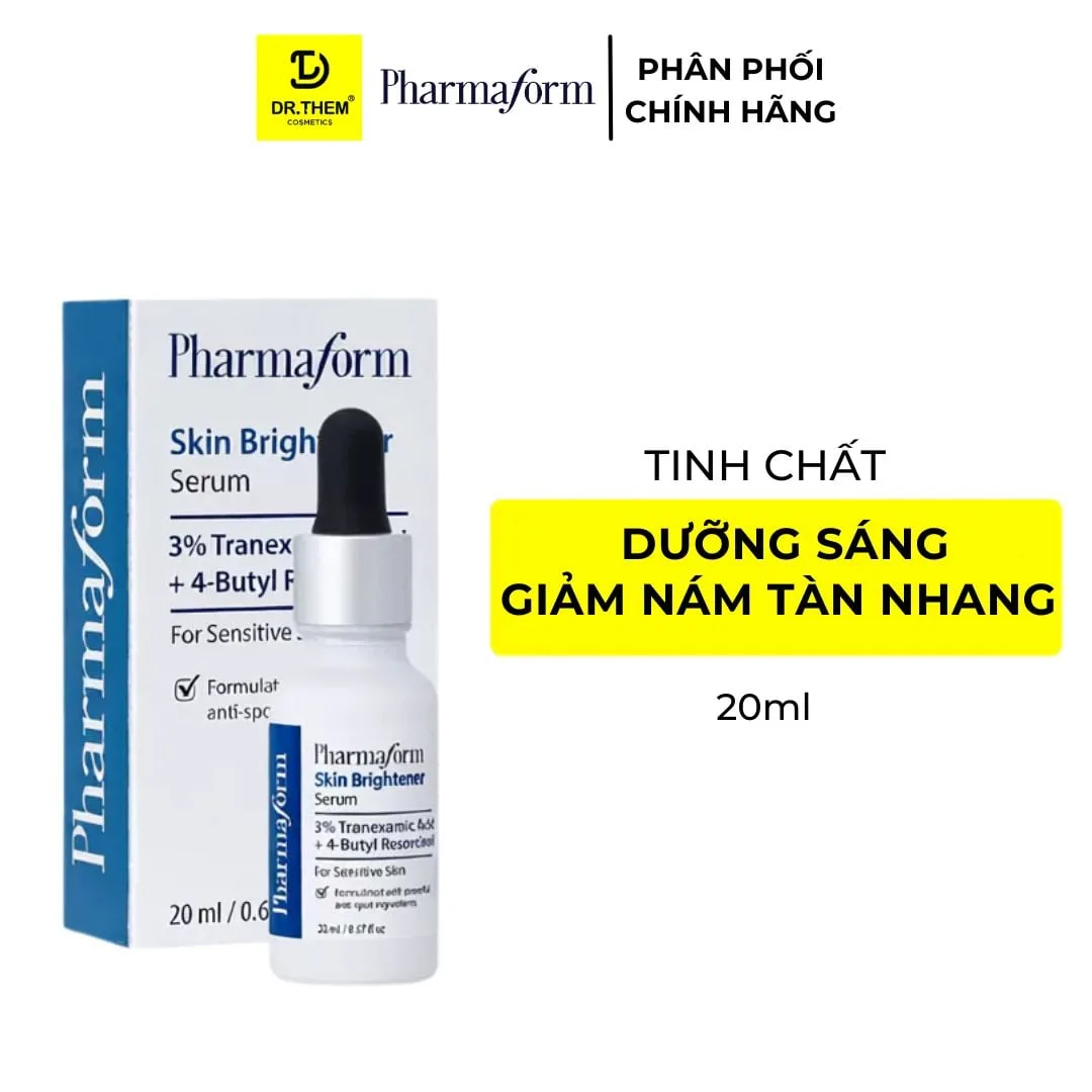 Tinh Chất Pharmaform Skin Brightener Serum Làm Sáng Da Hỗ Trợ Cải Thiện Thâm Mụn Tàn Nhang 20ml