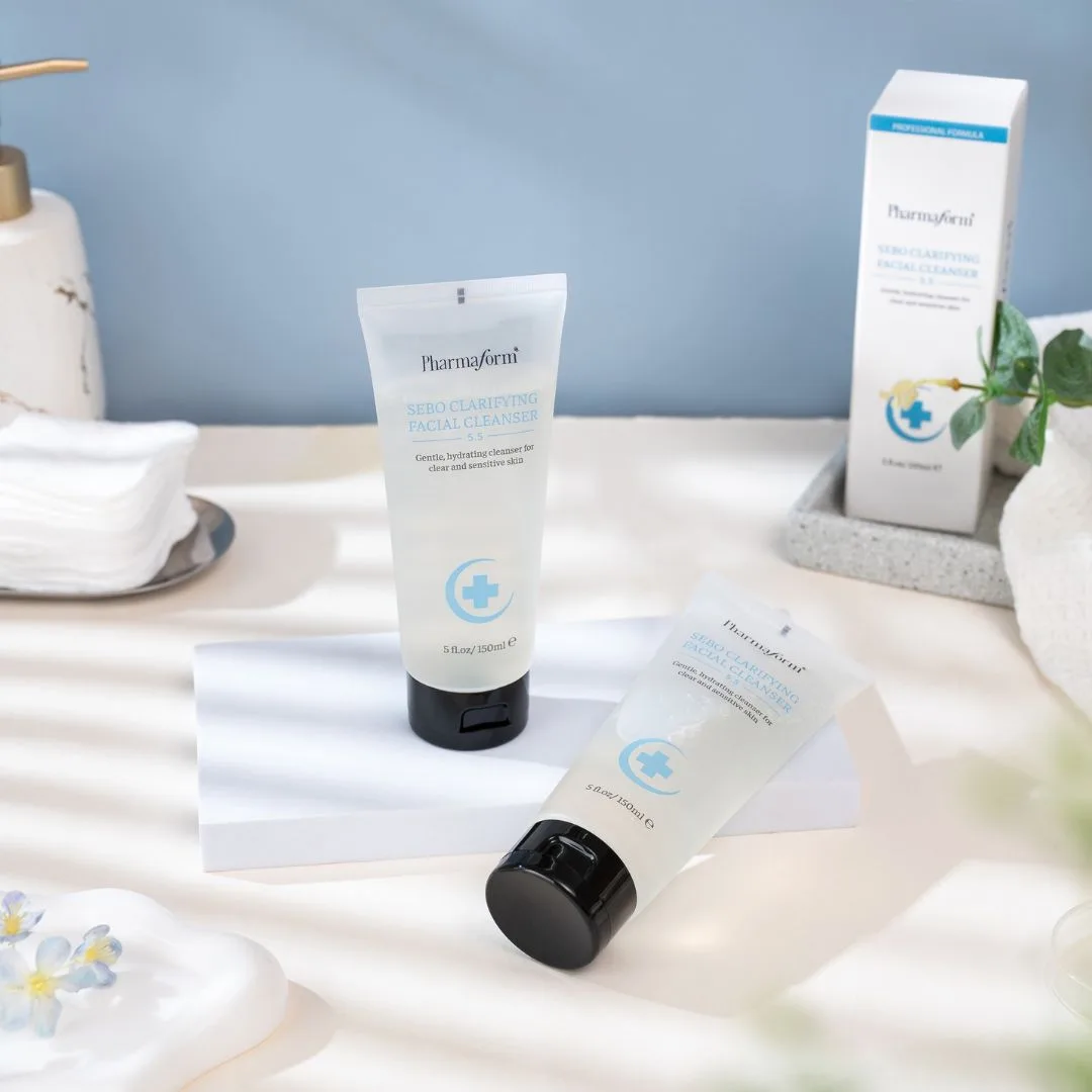 Sữa Rửa Mặt Pharmaform Sebo Clarifying Facial Cleanser Làm Sạch Sâu Loại Bỏ Bã Nhờn Cấp Ẩm Cho Da Dầu Mụn 150ml 4