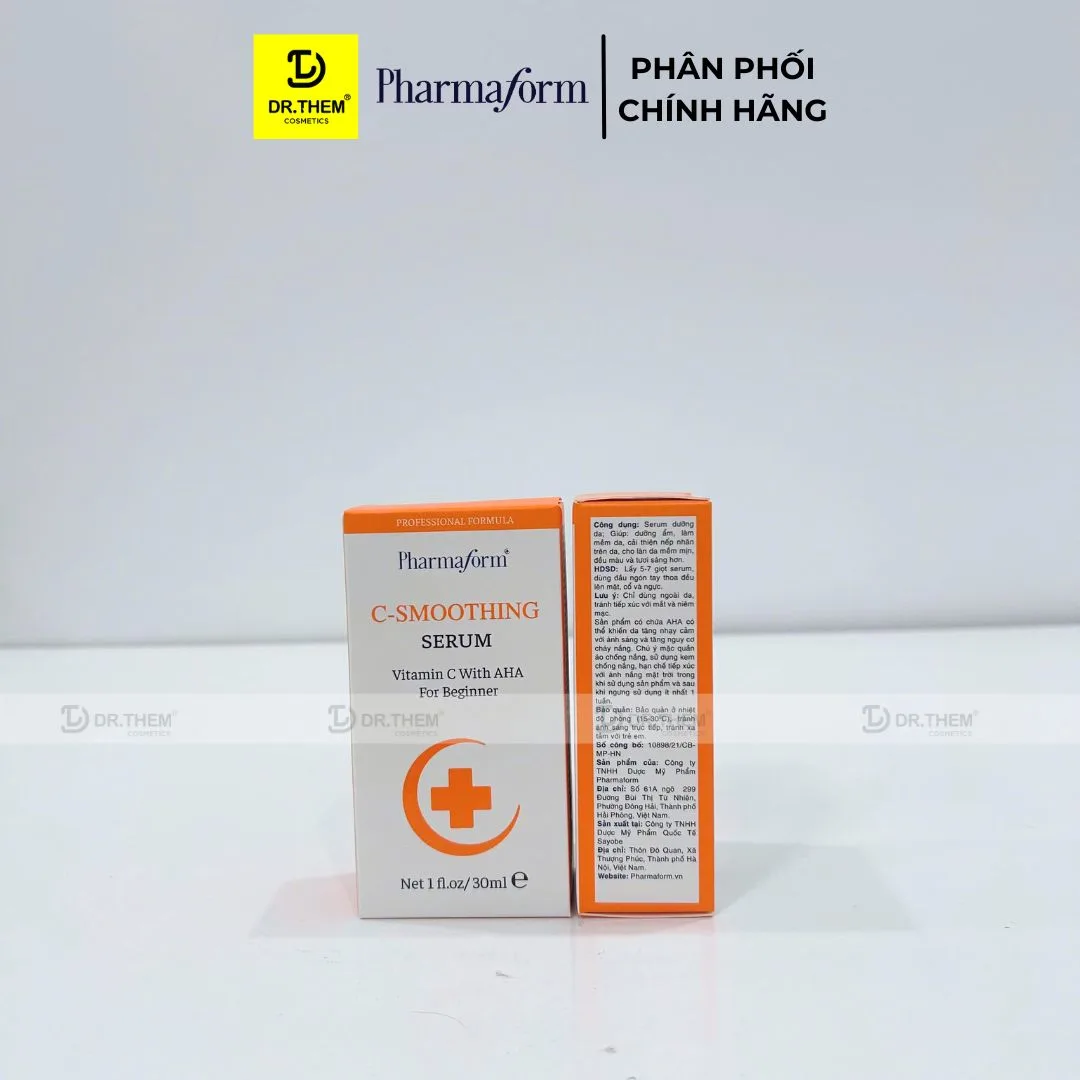 Tinh Chất Pharmaform C Smoothing Serum Vitamin C Và 10% AHA Làm Sáng Da Hỗ Trợ Chống Lão Hóa 30ml 5