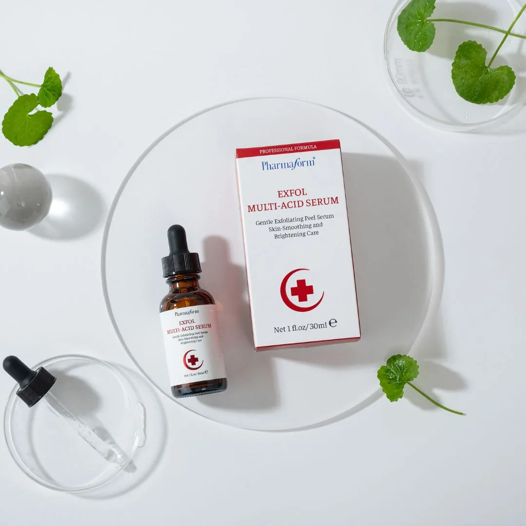 Tinh Chất Peel Da Pharmaform Exfol Multi Acid Peel Tái Tạo Làm Sáng Căng Bóng Da Cho Da Dầu Mụn 30ml 4