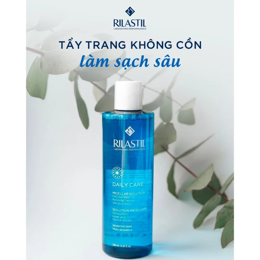 Nước Tẩy Trang Rilastil Daily Care Micellar Solution Làm Sạch Sâu Dịu Nhẹ Cân Bằng Độ pH Cho Mọi Loại Da 400ml 4
