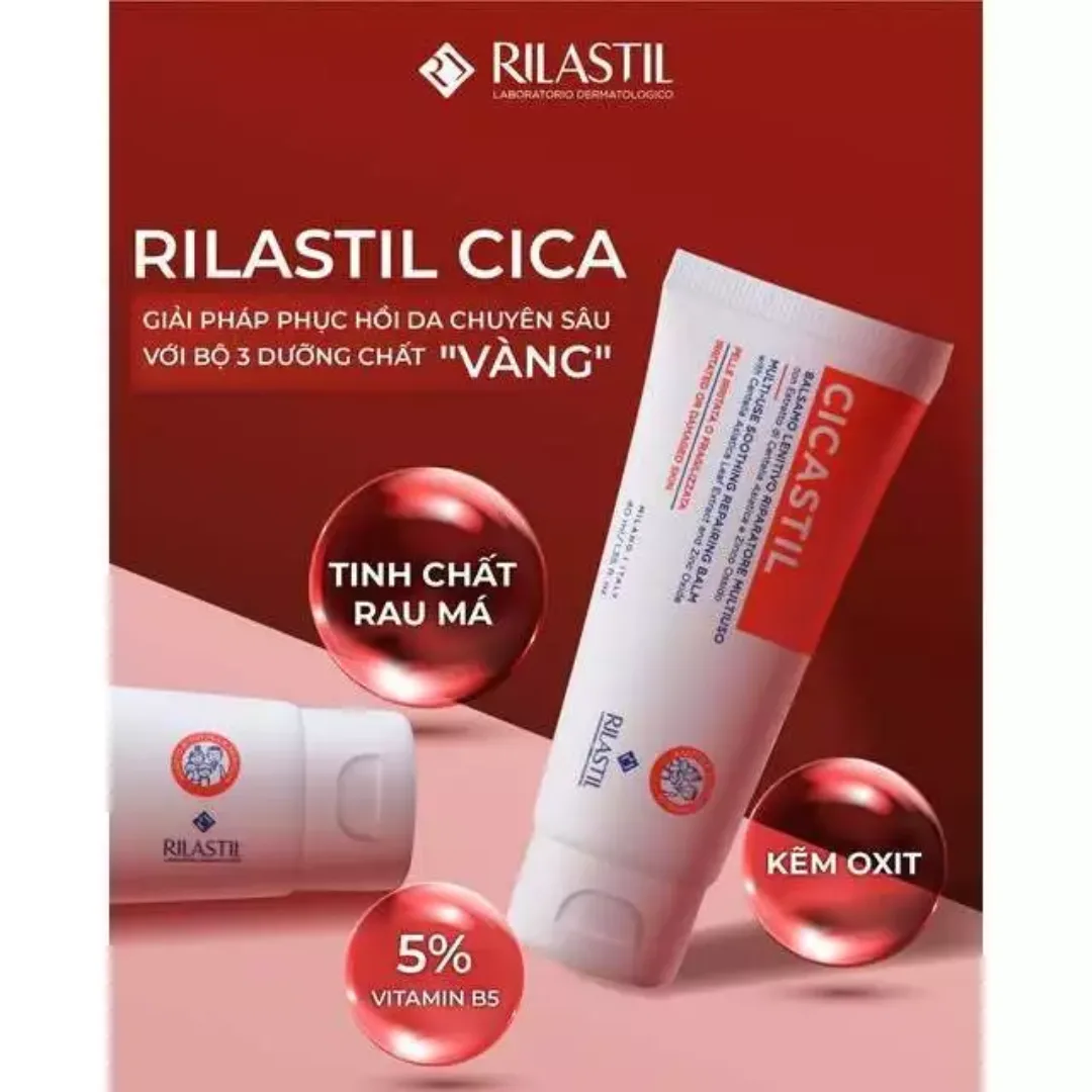 Kem Dưỡng Rilastil Cicastil Multi Use Soothing Repairing Balm Hỗ Trợ Phục Hồi Làm Dịu Da Kích Ứng 40ml 4