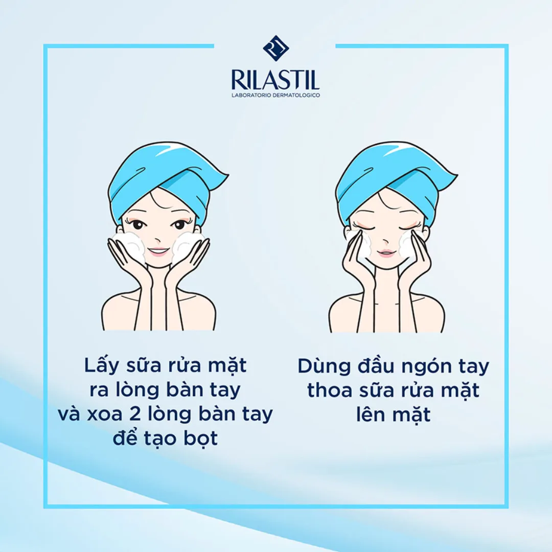 Sữa Rửa Mặt Tẩy Trang 2in1 Rilastil Daily Care Make Up Removing Cleansing Milk Làm Sạch Dịu Nhẹ Dưỡng Ẩm 200ml 3