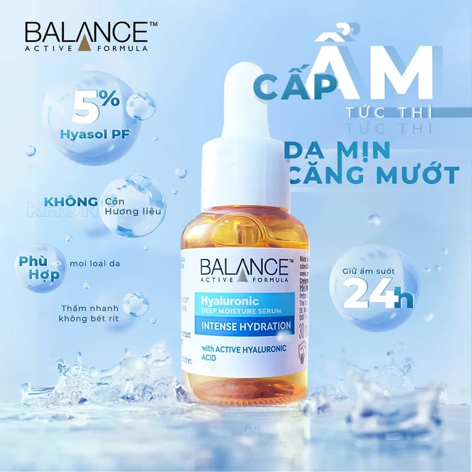 Serum Dưỡng Da Balance Active Formula Vitamin C Niacinamide Hyaluronic Dưỡng Sáng Cấp Ẩm Da 30ml 4