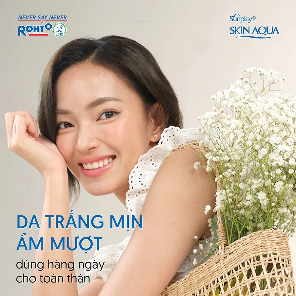 Lotion Chống Nắng Sunplay Skin Aqua UV Body Whitening SPF50+ PA++++ Dưỡng Thể Sáng Mịn Toàn Thân 150g 6