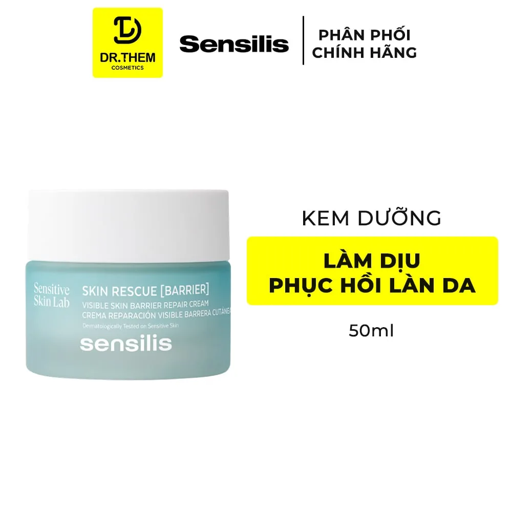 Kem Dưỡng Sensilis Skin Rescue Barrier Hỗ Trợ Phục Hồi Hàng Rào Bảo Vệ Làm Dịu Da Nhạy Cảm 50ml