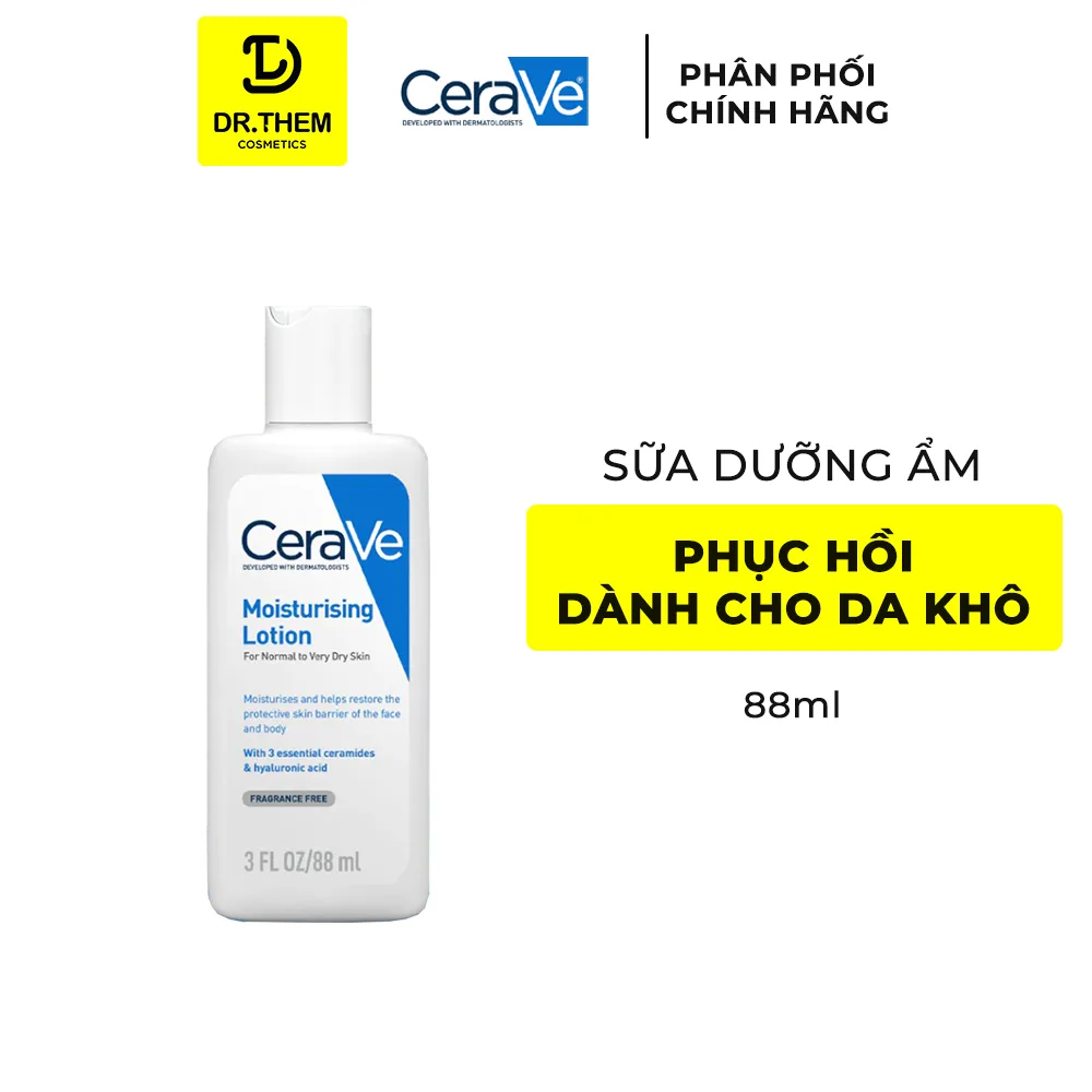 Sữa Dưỡng Ẩm CeraVe Moisturising Lotion Cấp Ẩm Phục Hồi Da Cho Da Thường Đến Da Khô 88ml 236ml 473ml 7
