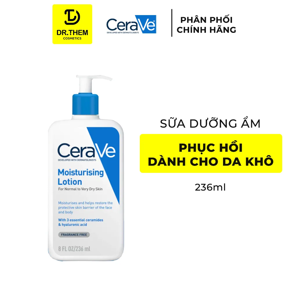Sữa Dưỡng Ẩm CeraVe Moisturising Lotion Cấp Ẩm Phục Hồi Da Cho Da Thường Đến Da Khô 88ml 236ml 473ml 8