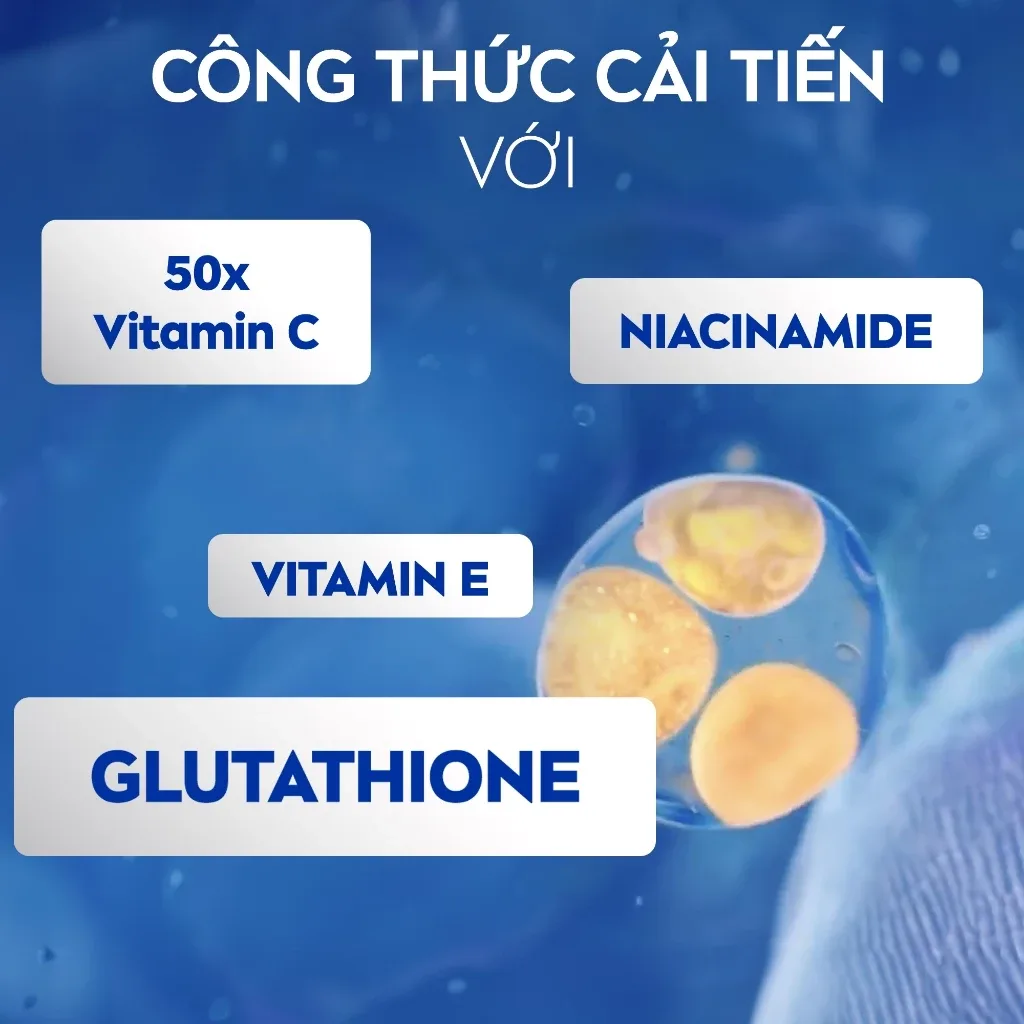 Sữa Dưỡng Thể Chống Nắng Nivea Vitamin Super C+ SPF50 PA+++ Dưỡng Sáng Ngừa Thâm Sạm Cho Toàn Thân 170ml/300ml 8