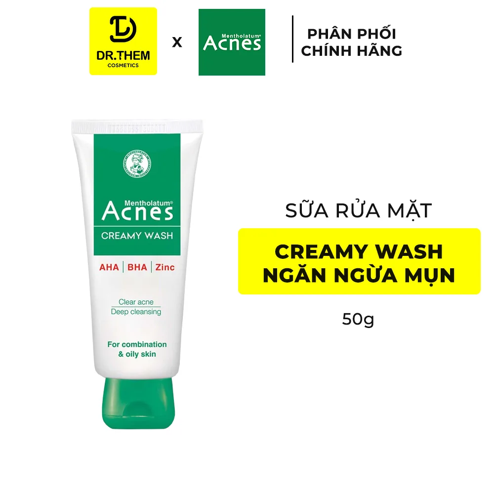 Sữa Rửa Mặt Acnes Oil Control Creamy Foaming Gentle Wash Làm Sạch Kiểm Soát Nhờn Ngừa Mụn 8