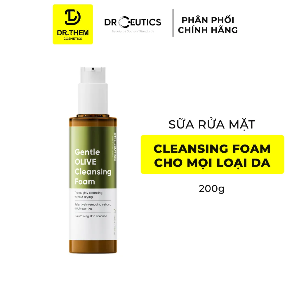 Sữa Rửa Mặt Drceutics Gentle Olive Cleansing Foam Làm Sạch Sâu Dịu Nhẹ Cân Bằng Ẩm Cho Mọi Loại Da 8