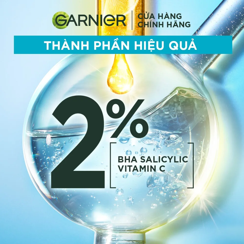 Sữa Rửa Mặt Garnier Bright Complete Anti Acne Cleansing Gel Foam 3 Trong 1 Hỗ Trợ Giảm Mụn Sáng Da 100ml/120ml 3