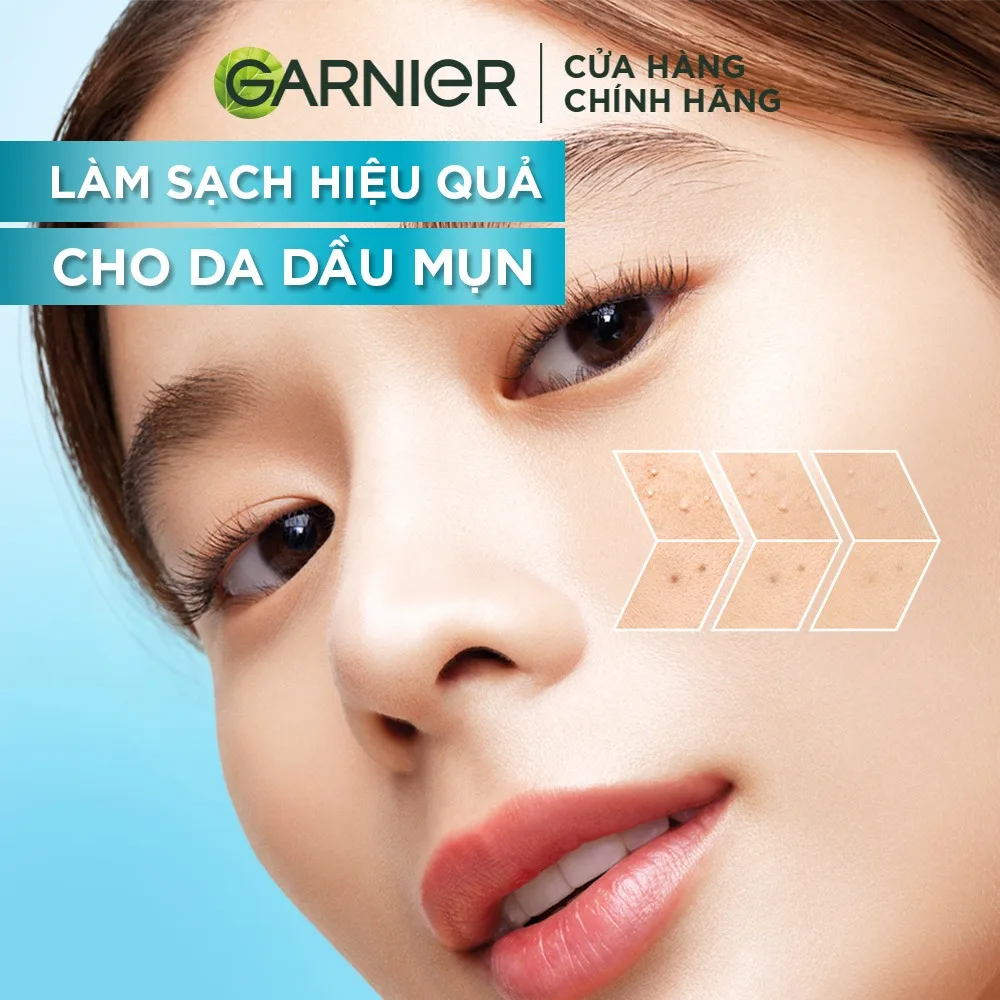 Sữa Rửa Mặt Garnier Bright Complete Anti Acne Cleansing Gel Foam 3 Trong 1 Hỗ Trợ Giảm Mụn Sáng Da 100ml/120ml 6
