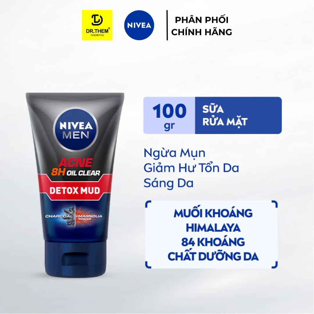 Sữa Rửa Mặt Nivea Men Làm Sạch Sâu Kiềm Dầu Hỗ Trợ Giảm Mụn Dưỡng Sáng Da Dành Cho Nam 100g/150g 3