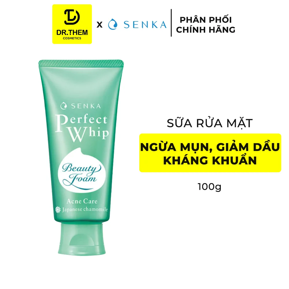 Sữa Rửa Mặt Senka Perfect Whip Facial Foam Wash Tạo Bọt Tơ Tằm Trắng Làm Sạch Sâu Dưỡng Ẩm 100g 120g 8