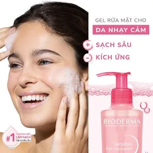 Sữa Rửa Mặt Tạo Bọt Bioderma Sensibio Gel Moussant Làm Sạch Dịu Nhẹ Cho Da Nhạy Cảm Và Da Thường 45ml 200ml 5