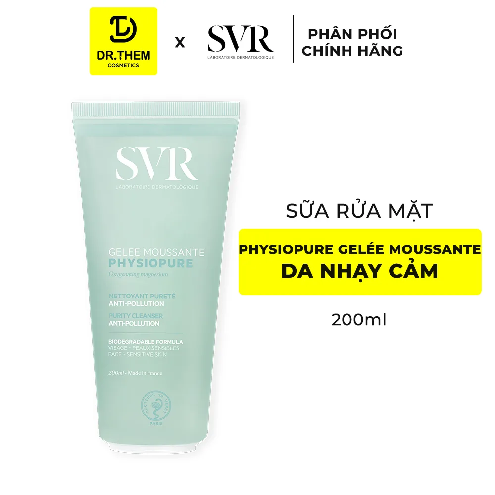 Gel Rửa Mặt SVR Physiopure Gelée Moussante Làm Sạch Dịu Nhẹ Cấp Ẩm Cho Da Nhạy Cảm Dễ Kích Ứng 55ml 7