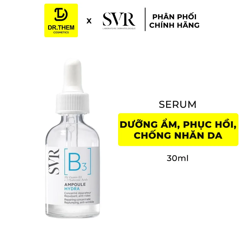 Tinh Chất SVR [B3] Ampoule Hydra Cấp Ẩm Phục Hồi Ngăn Ngừa Nếp Nhăn Cho Da Nhạy Cảm Thiếu Nước 30ml 2