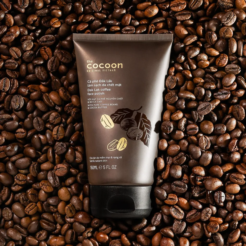 Tẩy Da Chết Mặt Cocoon Dak Lak Coffee Face Polish Cà Phê Đắk Lắk Làm Sạch Tế Bào Chết Sáng Mịn Da 150ml 3