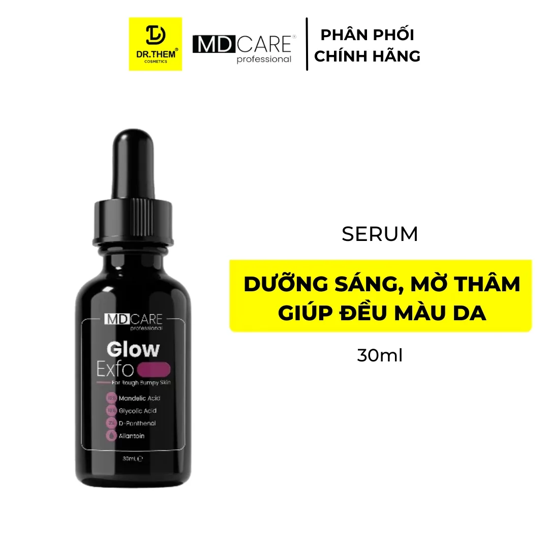 Tinh Chất Tẩy Tế Bào Chết MD CARE Glow Exfo Hỗ Trợ Làm Sáng Mờ Thâm Đều Màu Da Cho Da Xỉn Màu 10ml/30ml 8