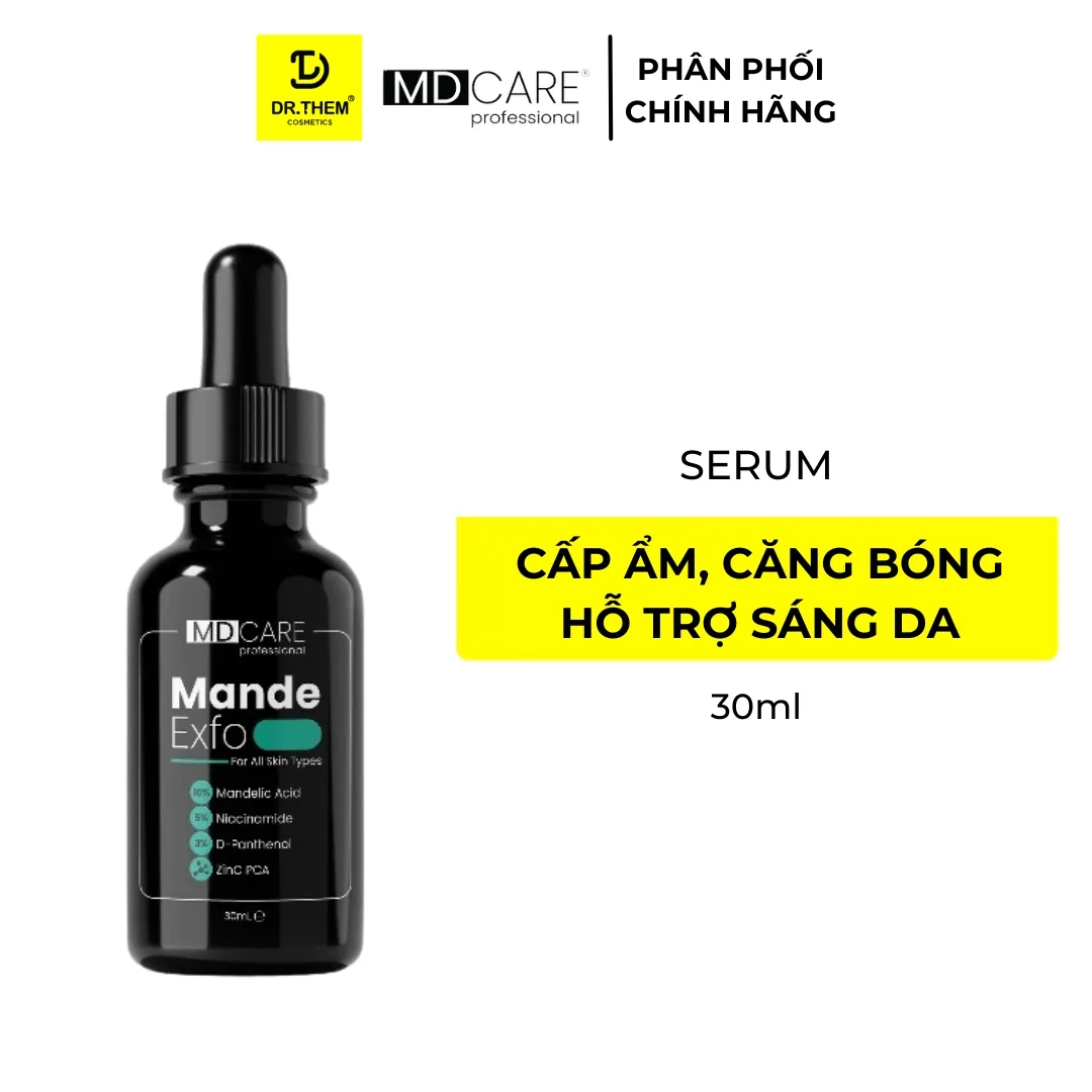 Tinh Chất Tẩy Tế Bào Chết MD CARE Mande Exfo Cấp Ẩm Làm Sáng Da Căng Bóng Cho Da Dầu Hỗn Hợp 10ml/30ml 8