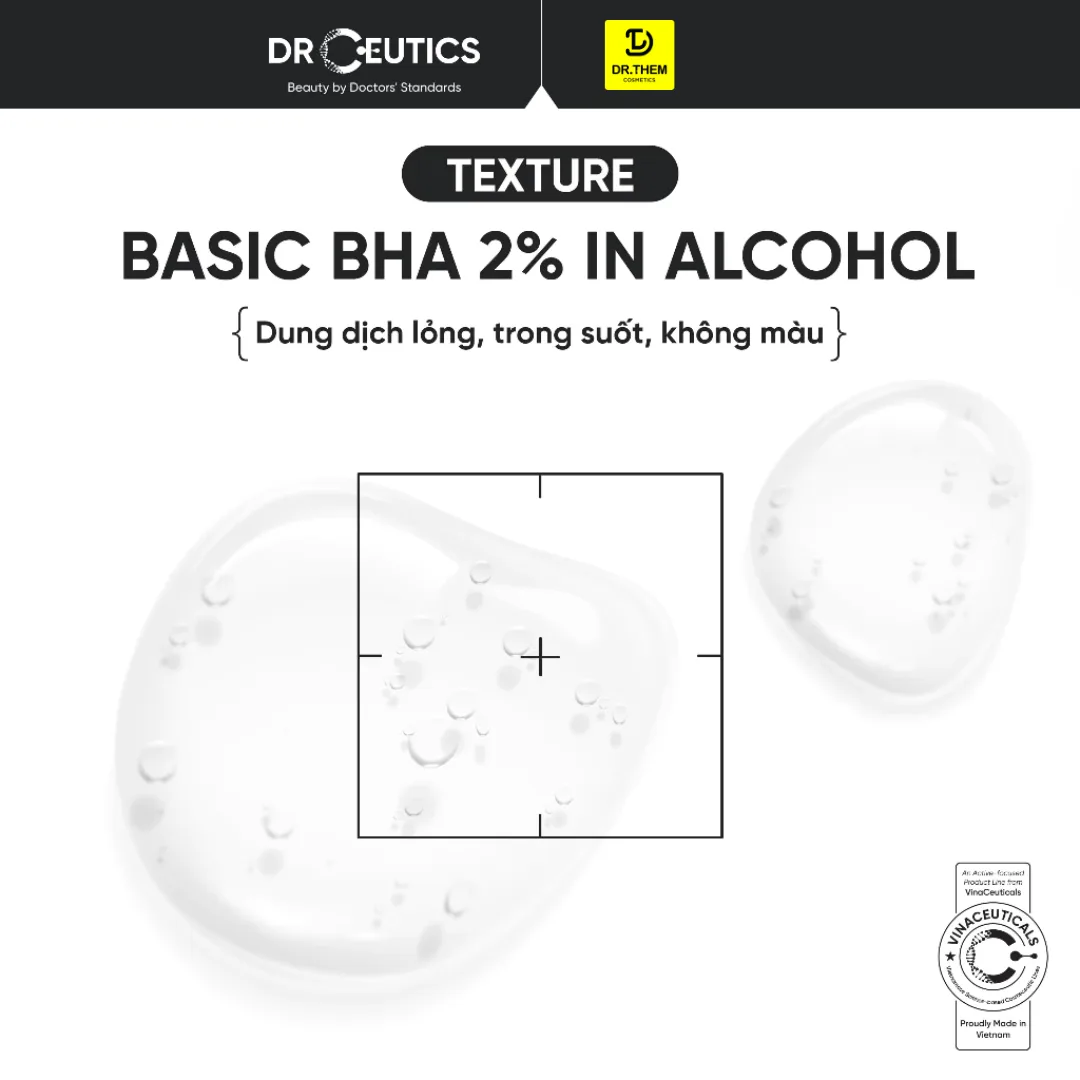 Toner DrCeutics BHA 2% Basic Và BHA Therapy Làm Sạch Sâu Cân Bằng Da Cho Da Dầu Mụn 100ml 200ml 4