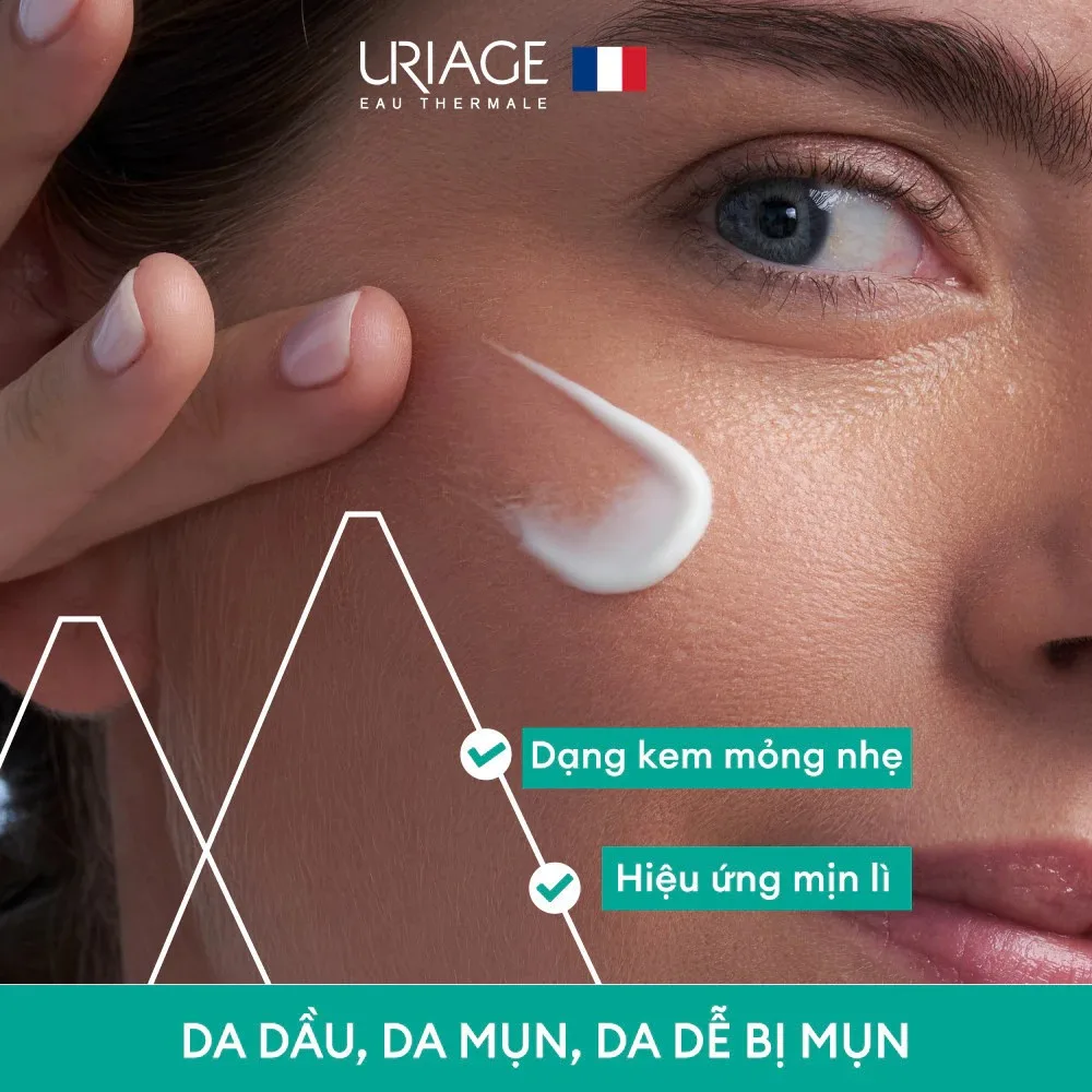 Kem Dưỡng Uriage Hyséac 3-Regul Hỗ Trợ Giảm Mụn Kiềm Dầu Ngăn Ngừa Mụn Trứng Cá Cho Da Dầu 40ml 5