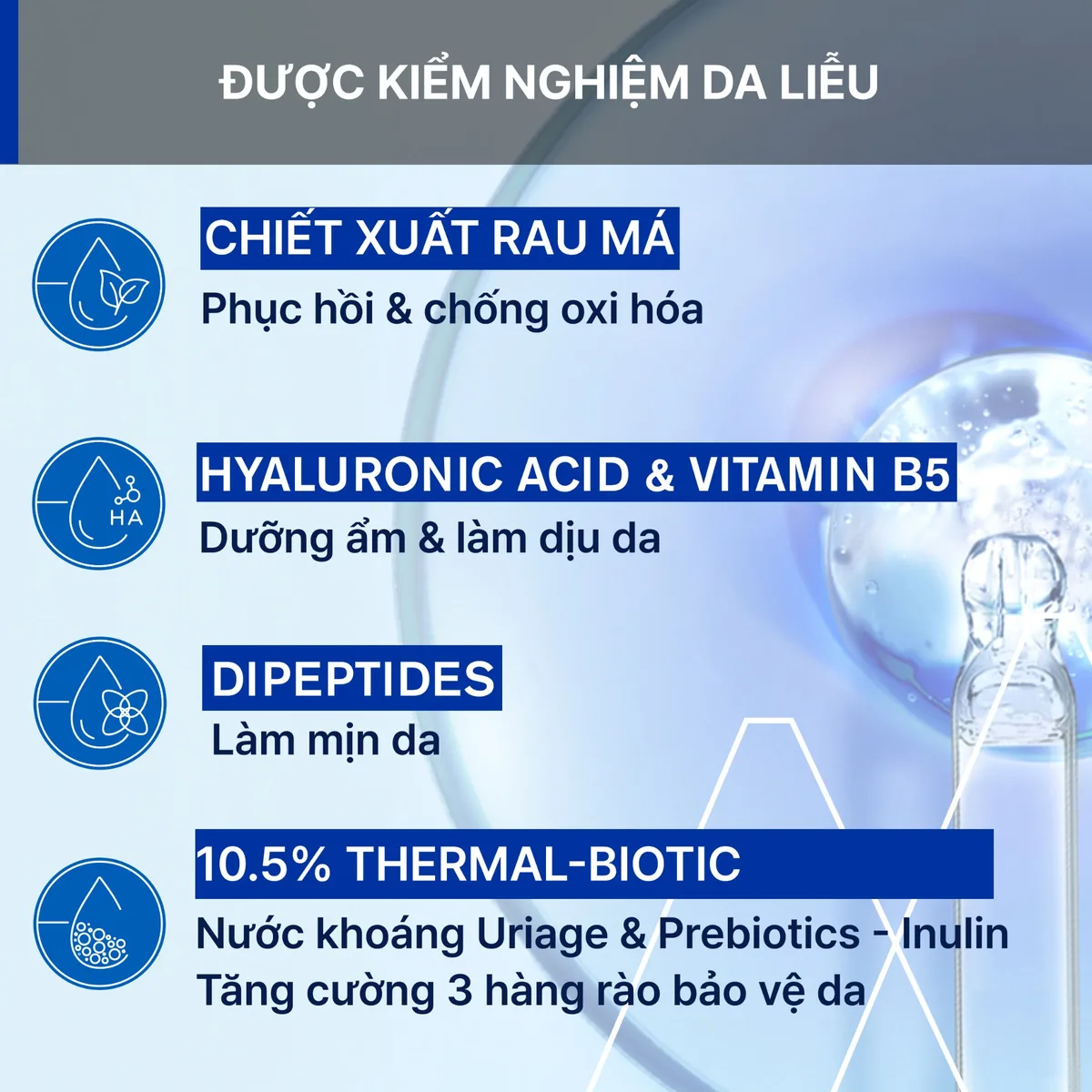 Serum Uriage Cica Daily Serum Làm Dịu Hỗ Trợ Phục Hồi Da Dưỡng Ẩm Chuyên Sâu Hằng Ngày 30ml 3