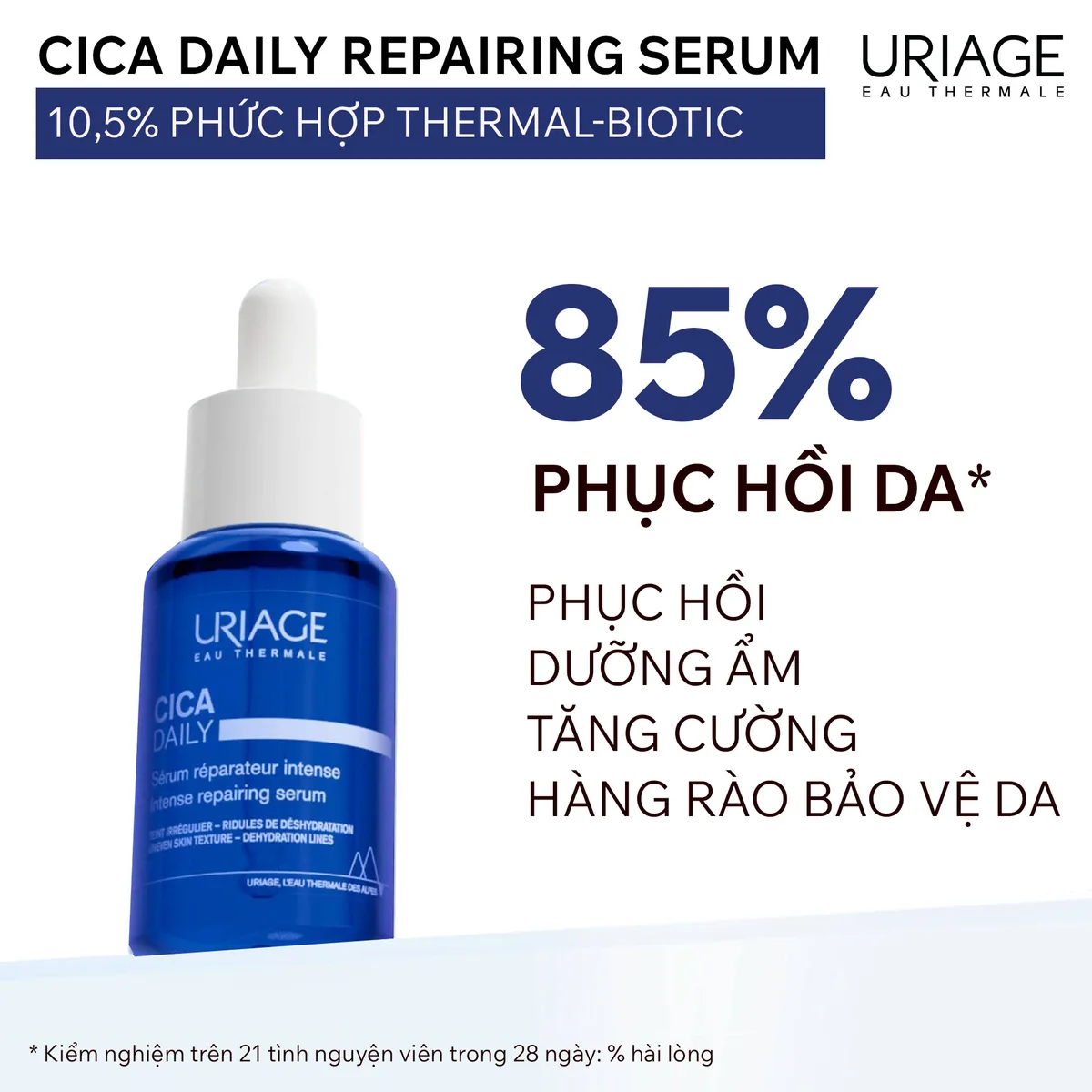 Serum Uriage Cica Daily Serum Làm Dịu Hỗ Trợ Phục Hồi Da Dưỡng Ẩm Chuyên Sâu Hằng Ngày 30ml 4
