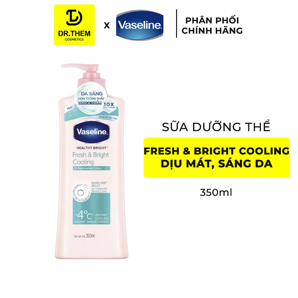 Sữa Dưỡng Thể Vaseline Healthy Bright Dưỡng Sáng Da Bảo Vệ Toàn Diện Cấp Ẩm Toàn Thân 350ml 3