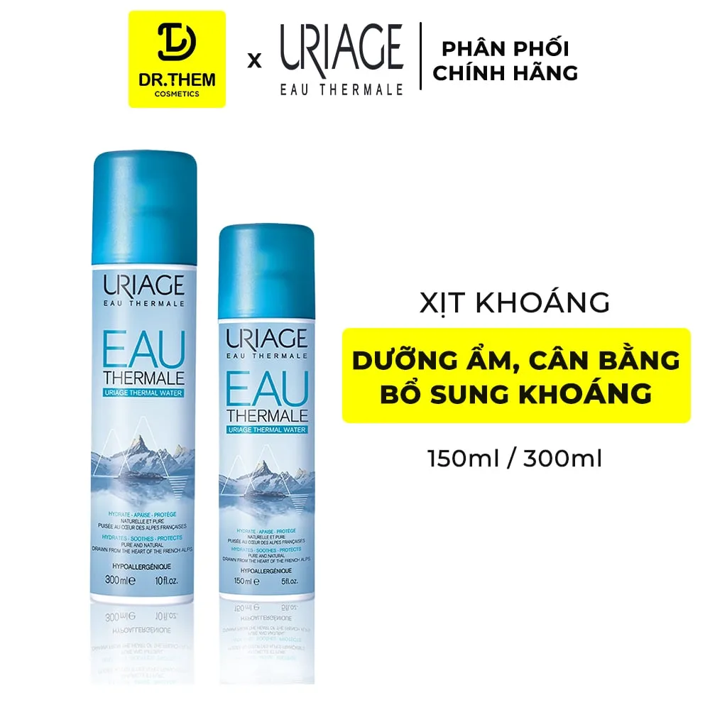 Xịt Khoáng Uriage Eau Thermale Cấp Ẩm Làm Dịu Da Tăng Cường Hàng Rào Bảo Vệ Da 150ml 300ml