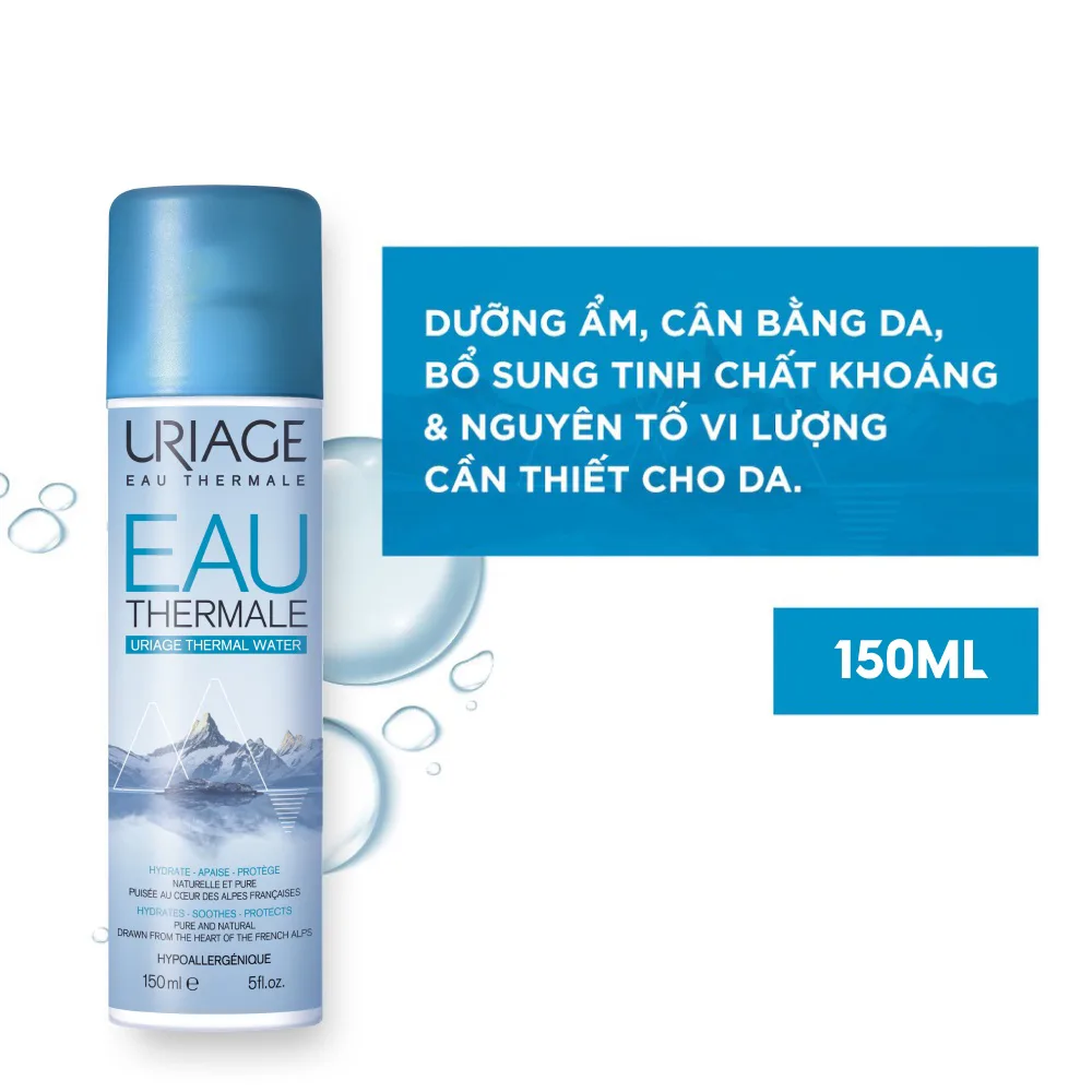 Xịt Khoáng Uriage Eau Thermale Cấp Ẩm Làm Dịu Da Tăng Cường Hàng Rào Bảo Vệ Da 150ml 300ml 2