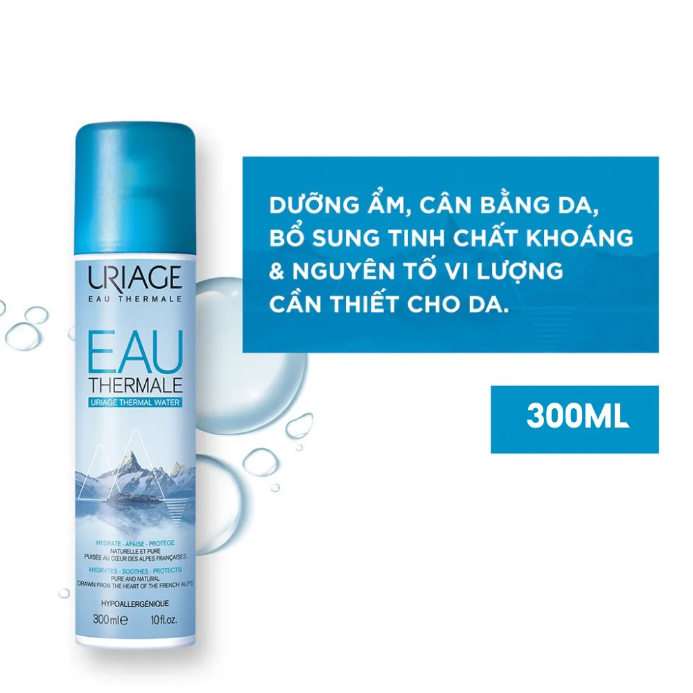 Xịt Khoáng Uriage Eau Thermale Cấp Ẩm Làm Dịu Da Tăng Cường Hàng Rào Bảo Vệ Da 150ml 300ml 3